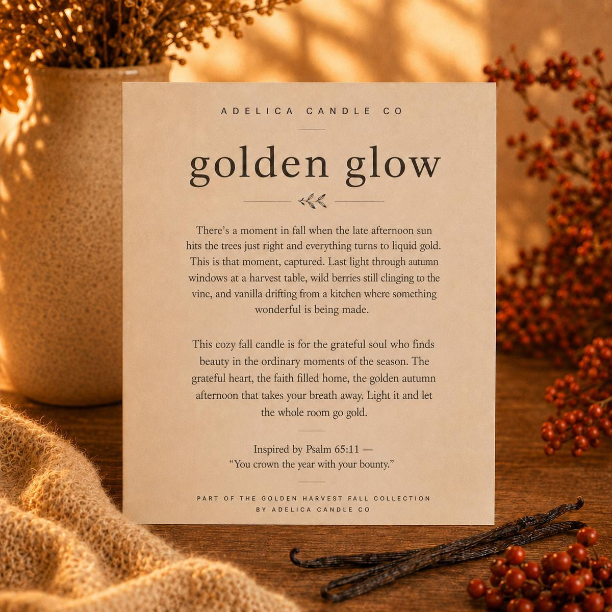 Golden Glow Candle 9oz